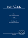Mládí - Úprava pro smyčcové kvarteto (studijní partitura) TP521 - Leoš Janáček, Bärenreiter Praha, 2018