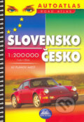 Kniha: Slovensko Česko 1 : 200 000 (Mapa Slovakia). Mapa Slovakia, 2008