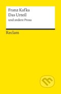 Kniha: Das Urteil und andere Prosa (Michael Muller). , 1995