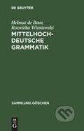 Kniha: Mittelhochdeutsche Grammatik (Helmut De Boor). De Gruyter, 1998
