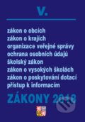 Zákony 2018/V (CZ), Poradce s.r.o., 2018