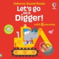 Kniha: Lets go on a Digger (Sam Taplin). Usborne, 2025