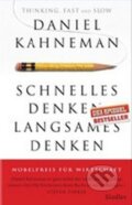 Kniha: Schnelles Denken, langsames Denken (Daniel Kahneman). Siedler Verlag, 2012