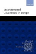 Kniha: Environmental Governance in Europe (Cheshire Calhoun). OUP Oxford, 2002