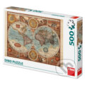 Mapa světa z r.1626, Dino, 2018