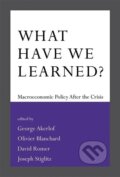 Kniha: What Have We Learned? (George A. Akerlof). MIT Press, 2016