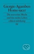 Kniha: Homo sacer (Giorgio Agamben). Suhrkamp, 2011