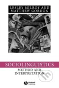 Kniha: Sociolinguistics (Milroy). John Wiley & Sons, 2003