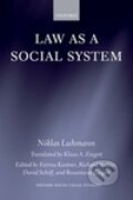 Kniha: Law as a Social System (Niklas Luhmann). OUP Oxford, 2008