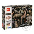 Puzzle: Ohrožená zvířata v savaně (Apli). Apli