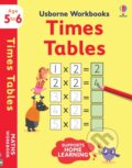 Kniha: Usborne Workbooks Times tables 5-6 (Holly Bathie). Usborne, 2021