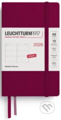 Weekly Planner 2026 Pocket (A6) Port Red (Leuchtturm1917). Leuchtturm1917, 2025