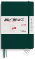 Weekly Planner & Notebook 2026 Medium (A5) Forest Green - tečkovaný (Leuchtturm1917). Leuchtturm1917, 2025