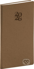 NOTIQUE Vreckový diár Essenza 2026 (oriešok) (Notique). Notique, 2025
