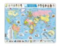 Puzzle: Puzzle Svět politická mapa 107 dílků (Larsen). Larsen, 2025
