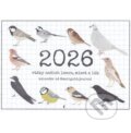 Kalendár 2026 Vtáky (nástenný) (Lucia Barabasová). Marigold journal, 2025