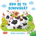 Kniha: Kdo se tu schovává? Kniha s kravičkou (INFOA). INFOA, 2025