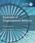 Kniha: Essentials of Organizational Behaviour, Global Edition (Stephen Robbins a Timothy A. Judge). Pearson, 2021