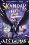 Kniha: Skandar and the Spirit War (A.F. Steadman). Simon & Schuster, 2026