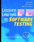Kniha: Lessons Learned in Software Testing (Bret Pettichord, Cem Kaner a James Bach). John Wiley & Sons, 2002
