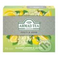 Kávy a čaje: Eldeflower Lemon, ovocno-bylinný aromatizovaný čaj (AHMAD TEA). AHMAD TEA, 2024