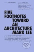Kniha: Five Footnotes Toward an Architecture (Mark Lee). Sternberg, 2025