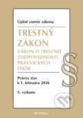 Kniha: Trestný zákon / Zákon o trestnej zodpovednosti právnických osôb (Heuréka). Heuréka, 2026