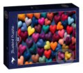 Puzzle: Multicolored Hearts (Bluebird). Bluebird