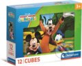 Spoločenská hra: Obrázkové kostky Mickey Mouse (12 kostek) (Clementoni). Clementoni, 2026