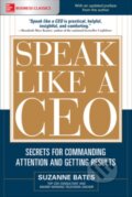 Kniha: Speak Like a CEO: Secrets for Commanding Attention and Getting Results (Suzanne Bates). McGraw-Hill, 2017