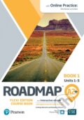 Kniha: Roadmap A2+ Flexi Course Book 1 with eBook and Online Practice (Damian Williams a Lindsay Warwick). Pearson, 2021