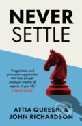 Kniha: Never Settle (Attia Qureshi). Penguin Books, 2026
