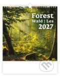 Forest (Wald / Les) 2027 - nástěnný kalendář (Helma). Helma, 2026