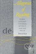 Kniha: Allegories of Reading (Paul De Man). Yale University Press, 1982