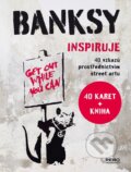 Kniha: Banksy inspiruje (Giulia Manzi a Sabina De Gregori). Rebo, 2026