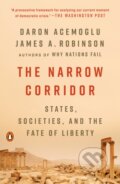 Kniha: Narrow Corridor (Daron Acemoglu a James A. Robinson). Penguin Books, 2020