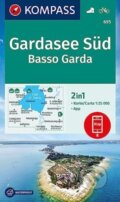 695 Gardasee Süd, Basso Garda 1: 25 000 (Kompass). Kompass, 2024