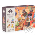 Puzzle: Puzzle Den s Minouchkas - 4 x 12 (Moulin Roty). Moulin Roty