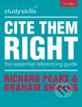 Kniha: Cite Them Right (Graham Shields a Richard Pears). Bloomsbury, 2025