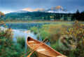 Kanoe na jazere, Národný park Jasper, Alberta, Kanada, Trefl
