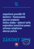 Zákony 2019 V - Zákony pre verejnú správu – Úplné znenie po novelách k 1. 1. 2019, Poradca s.r.o., 2019