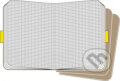Moleskine - sada 3 malých štvorčekovaných notesov (kartónová väzba), 2007