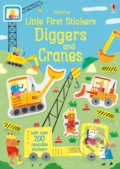 Little first stickers Diggers and Cranes - Hannah Watson, Joaquin Camp (Ilustrátor), Usborne, 2019