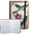 Zápisník s gumičkou 95x140 mm motýli A, Eden Books, 2016