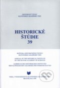 Historické štúdie 39 - Kolektív autorov, VEDA, 1998