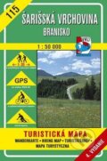 Šarišská vrchovina - Branisko - turistická mapa č. 115 - Kolektív autorov, VKÚ Harmanec, 2001