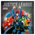 Poznámkový nástěnný kalendář Justice League 2020, Presco Group, 2019