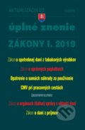 Aktualizácia 2019 I/2 - Úplné znenie zákonov po novele, Poradca s.r.o., 2019