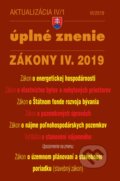 Aktualizácia 2019 IV/1 – Úplné znenie zákonov po novele, Poradca s.r.o., 2019
