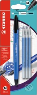 STABILO Gel Exxx 1 ks Blister modrý s 3 ks náplní ( gumovacie pero ), STABILO, 2019